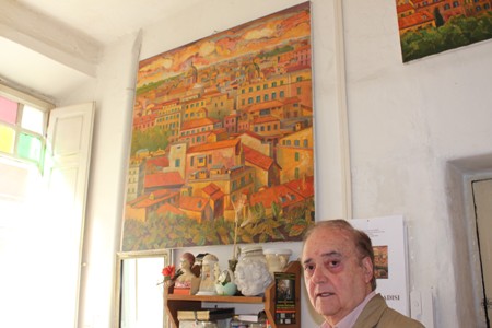 Vittorio Paradisi, in studio